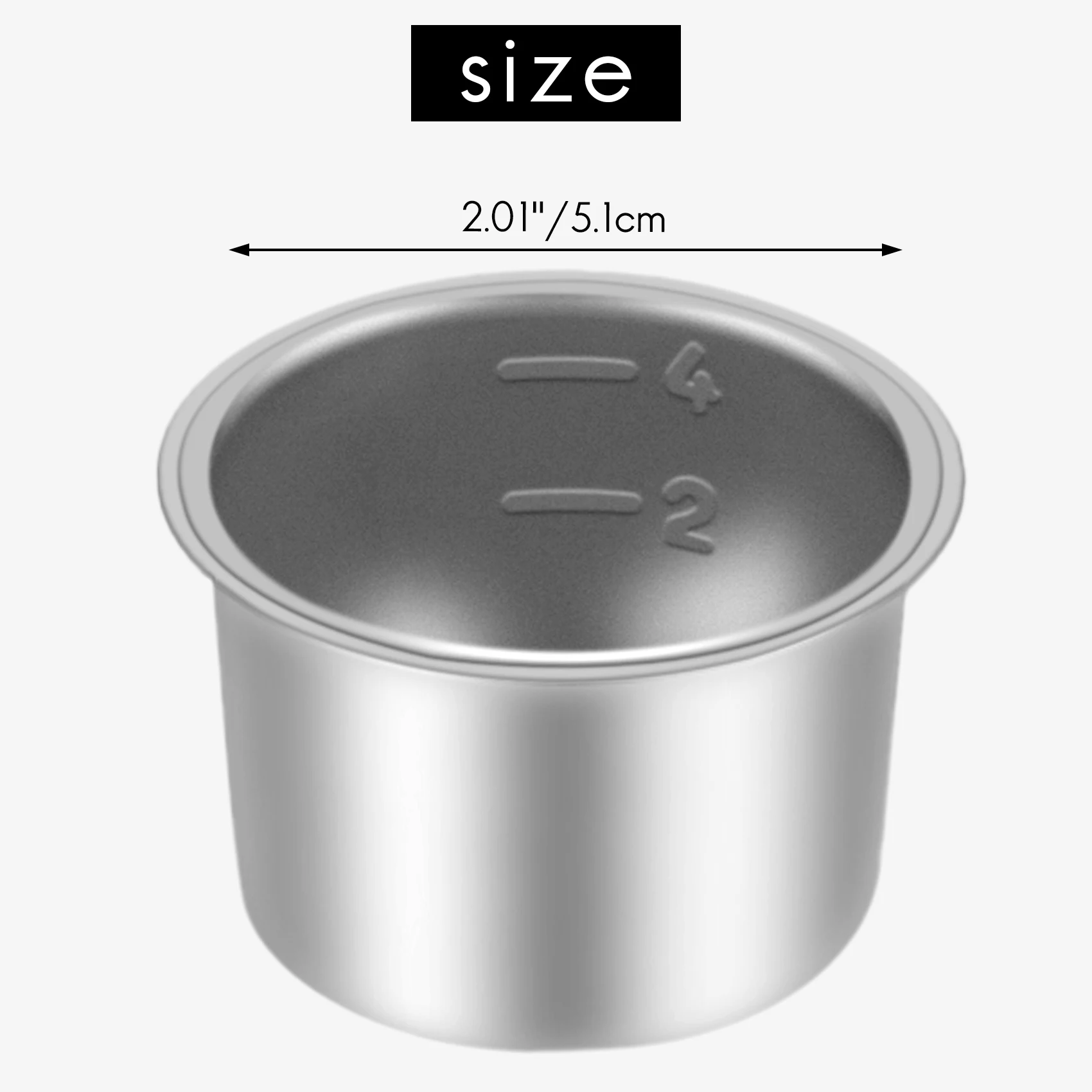 4PCS 51mm Coffee Filter Replacement Filter Basket for Coffee Bottomless Portafilter for Espresso Machine Parts-A70Z