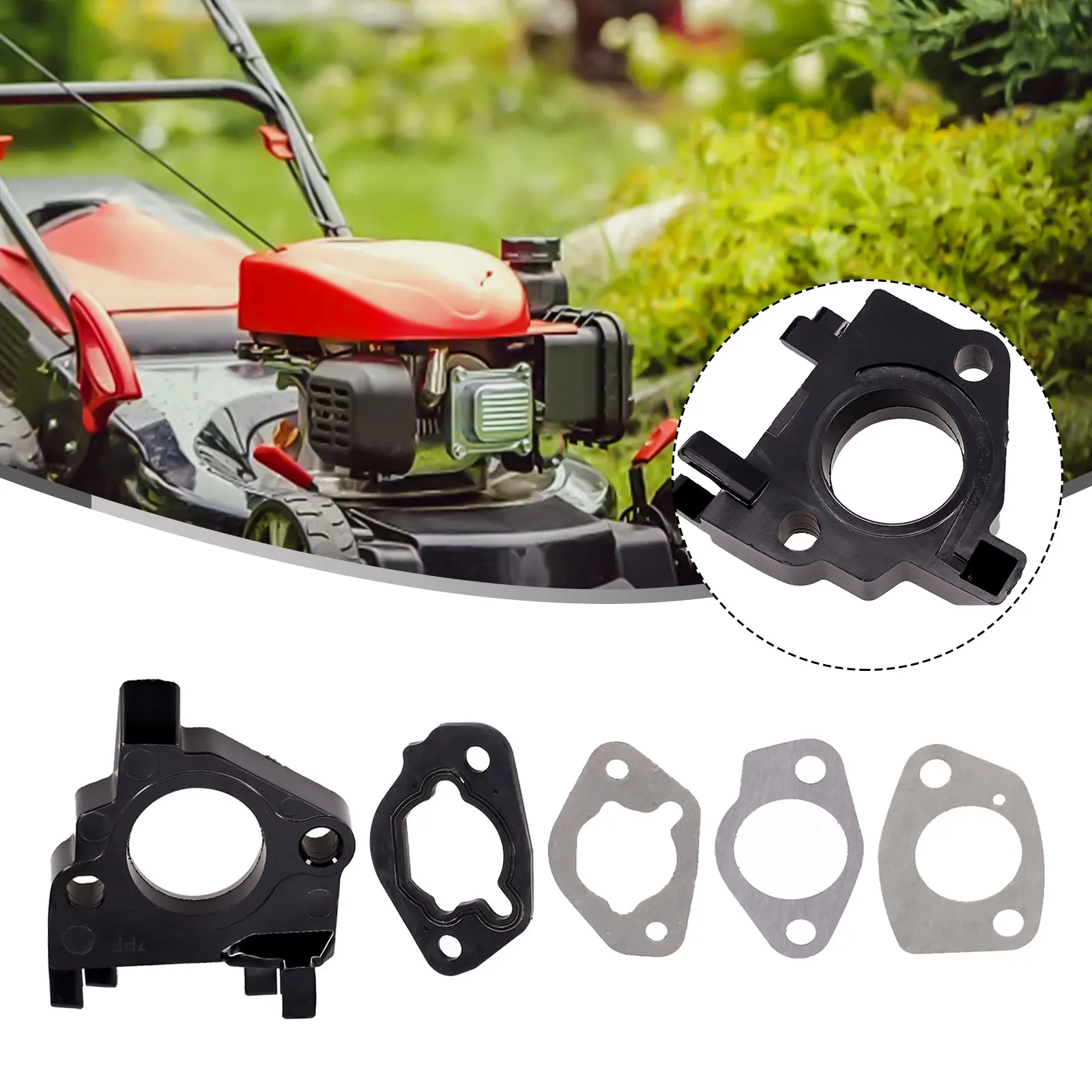 1 Set Carburetor Gasket Metal Rubber Gasket Kit With Spacer For GX340 11HP For GX390 13HP Engines Carburetor Mounting Gaskets
