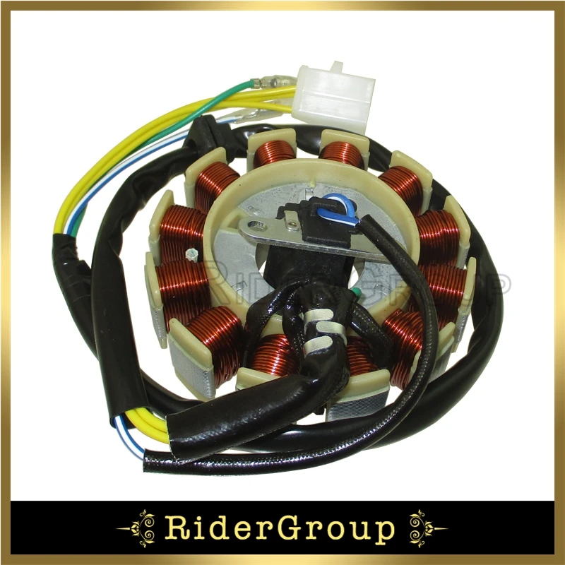 اشتعال مغناطيسي ثابت ل GY6 ، 12 لفائف ، دراجة نارية ، أجزاء مركبة ، 125cc ، 150cc
