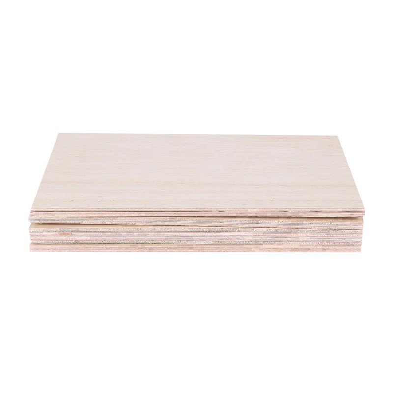 20Pcs Balsa Wood Sheets Wooden Plate 150 x 100 x 2mm For House Ship Craft Model DIY