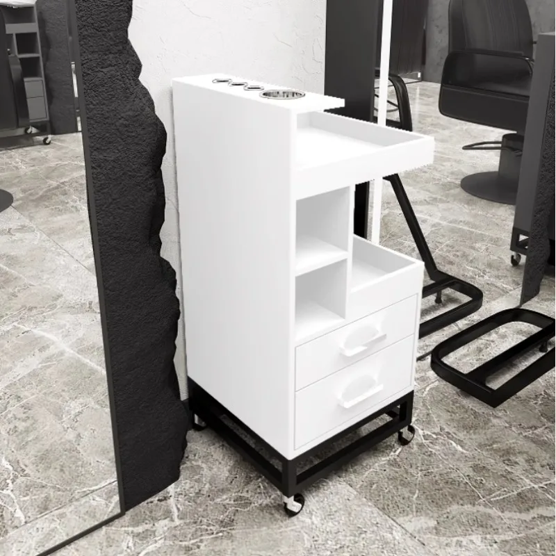 

Salon Furniture Nail Pedicure Manicure TrolleySalon Trolley Cart With Wheels Drawers for Sale