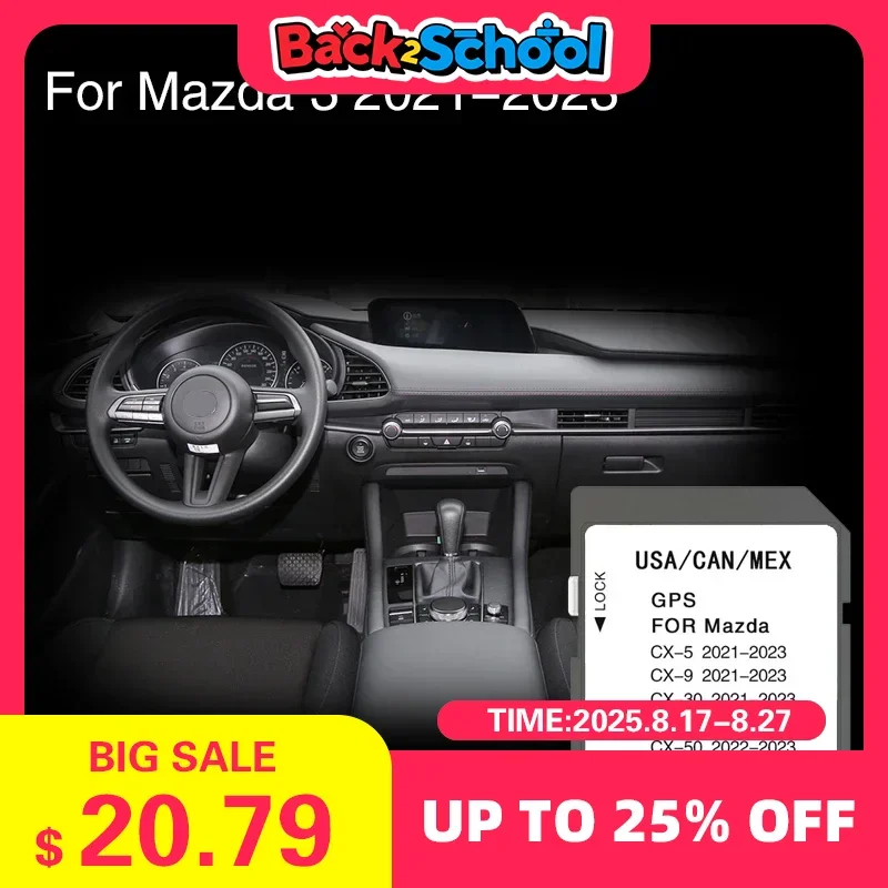 

Для Mazda 3 2021 2022 2023, навигация Naving, SD-карта и обложка для карт, автомобиль Северной Америки, Канады, Мексики
