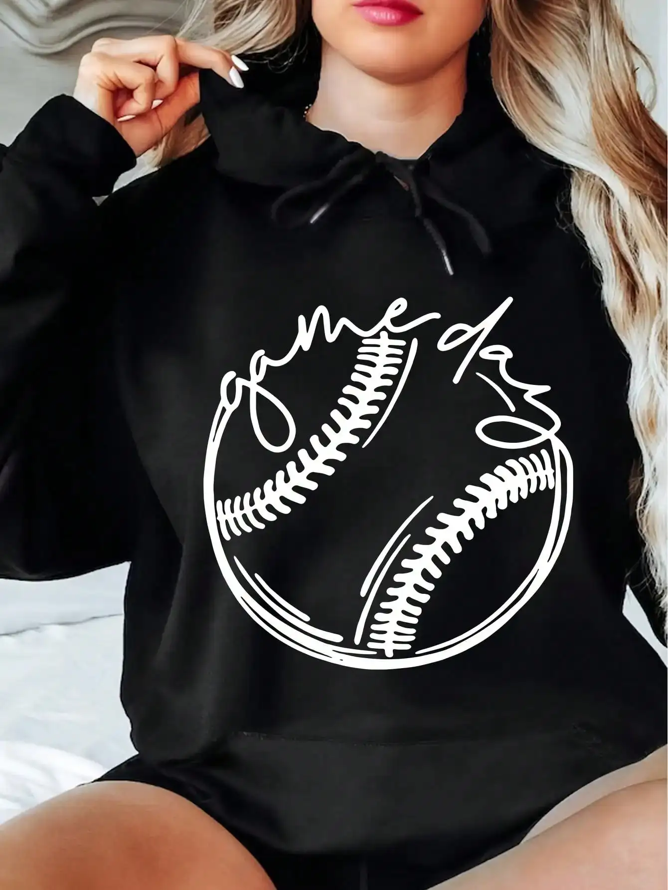 

Men's and Women's Plus Size Printed Top, Loose Casual, Soft, Comfortable and Breathable, Outdoor Sports Loose Pullover Hoodie