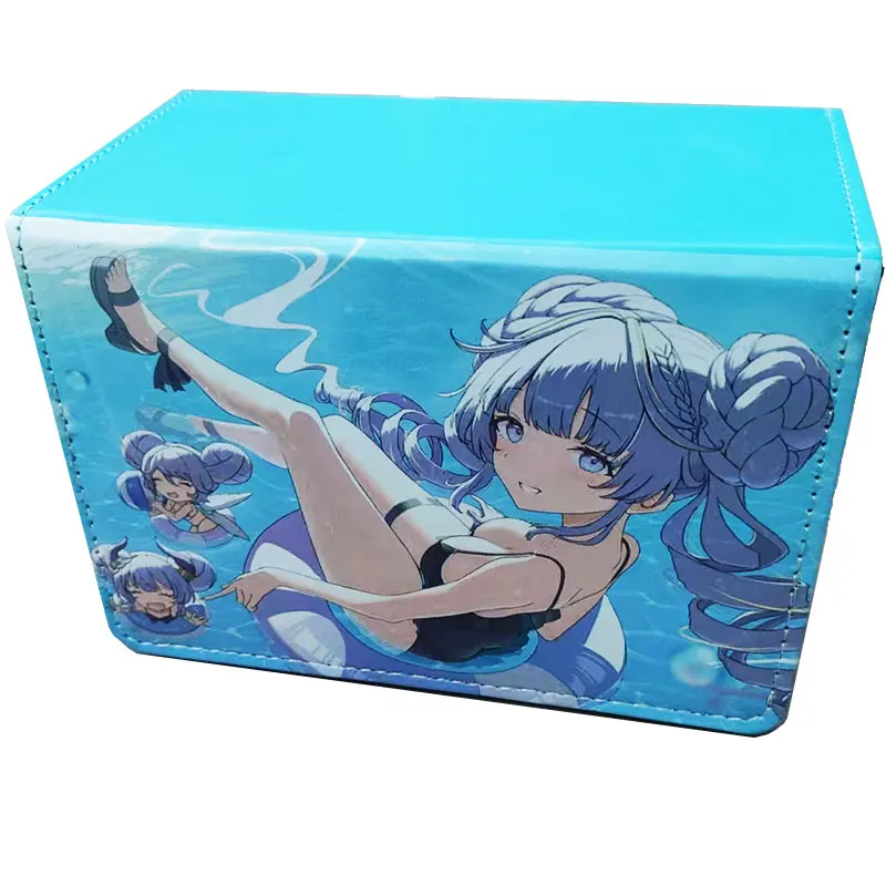 

200+ YGO Card Deck Box Fits MTG Card Storage Box Trading Card Games PU Leather Card Storage Box Premium Card Deck Case