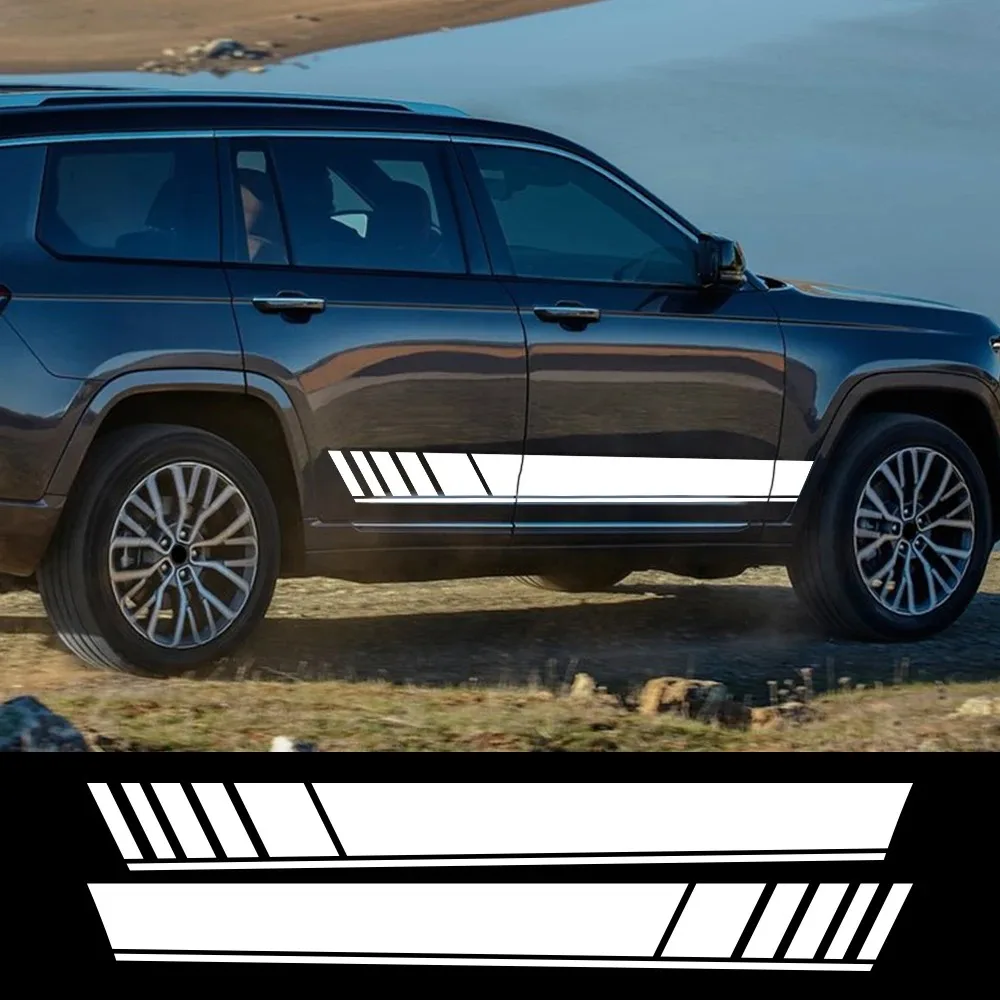 

Car Door Side Stripes Sticker for Jeep Grand Cherokee Body Decoration Sports Vinyl Decor Decal Cover Auto Tuning Accessories