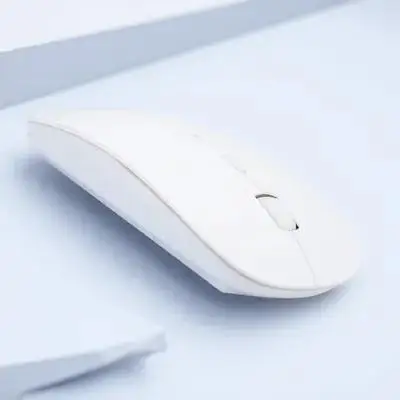 Souris sans fil 2.4G, fonctionne pour ordinateurs portables, tablettes, récepteur USB Nano, Compatible avec Pc, blanc