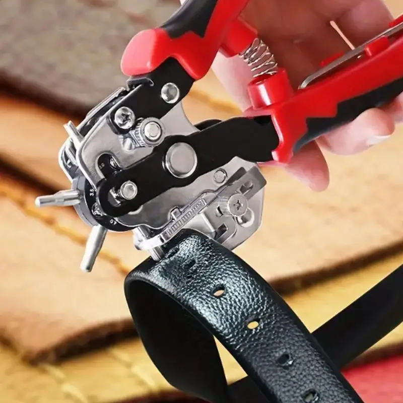 Leather Hole Punch Leather Tools Multifunctional Ordinary Carbon Steel Belt Puncher Punching Tool Belt Hole Puncher Crafts Tool