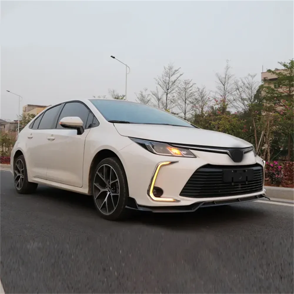 For Toyota Corolla Alits 2019 2020 With Cover Fog Lamp Headlight Car Accessories Daylight DRL LED Daytime Running Light