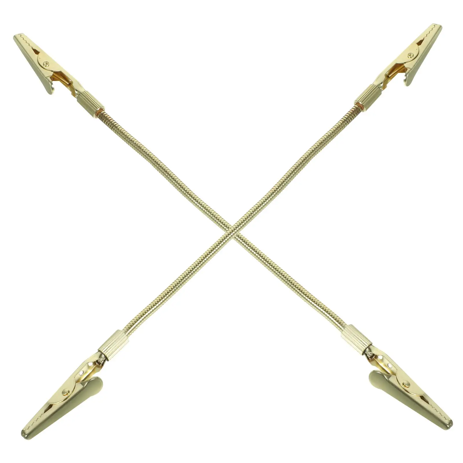 

2pcs Golden Soldering Wire Fixing Tool Alligator Clips Photo Holder Memo Wall Picture Clamps Sturdy Break Resistance