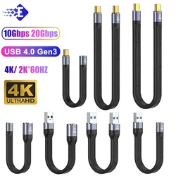 USB Type C To USB C PD 100W 5A USB 4.0 Gen3 Fast Charging USB C to Type C Cable Thunderbolt 3 4K@60Hz Cable USB Tipo C 40Gbps