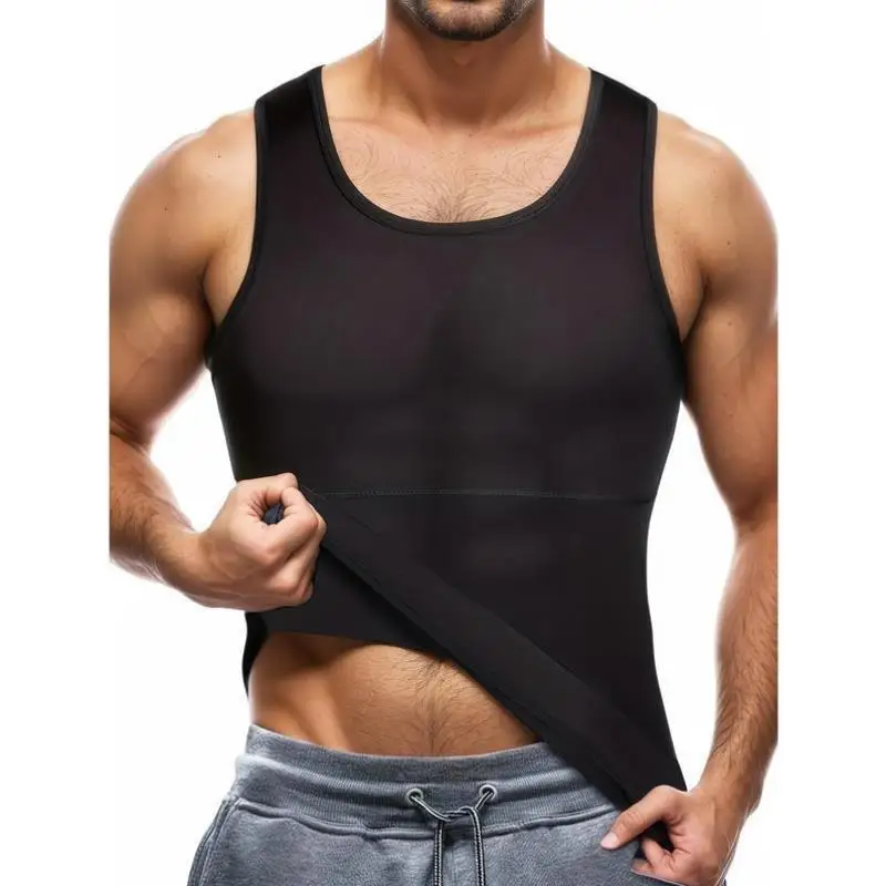 

Spor Men's Crion Vest Double Layer Close-Fitting Knitted Bal Top Youthful Trend Spring Season China Made