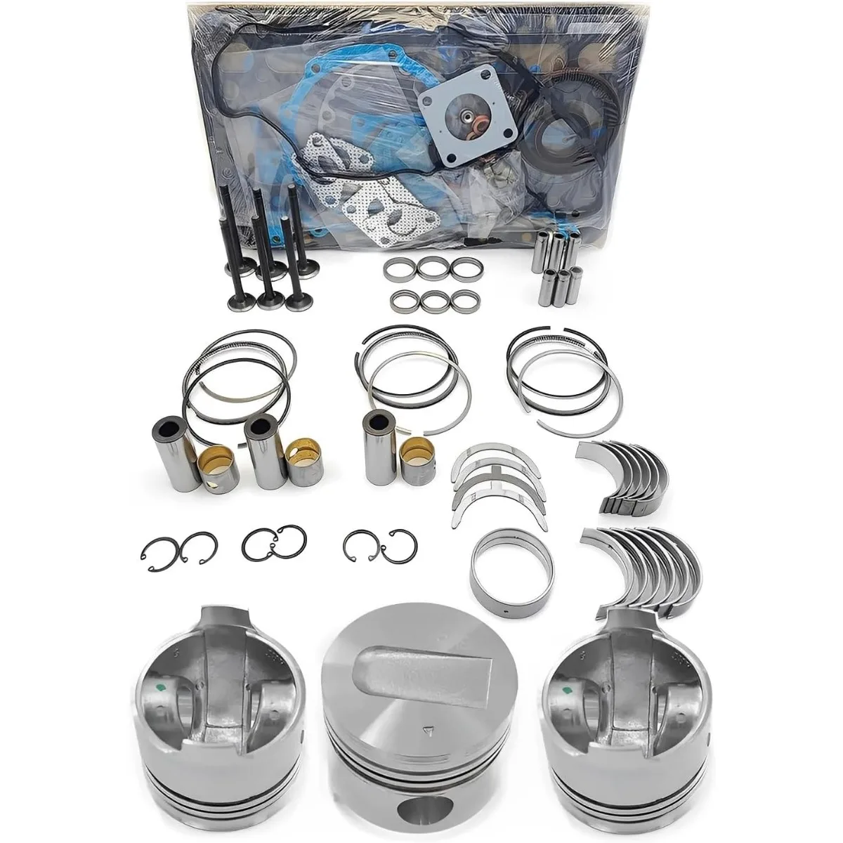 

Engine Overhaul Rebuild Kit (No cylinder liner) For Mitsubishi S3L2 S3L Engine EB250 EB300 EB306 Excavator MT160 MT165 Tractor