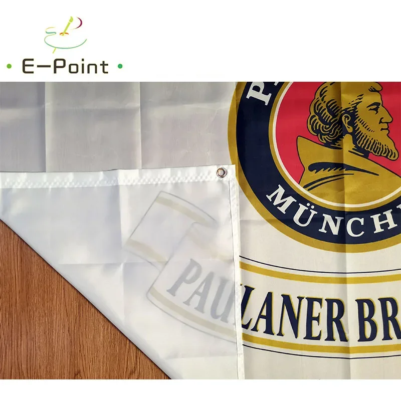 Paulaner Beer Flag 3ft*5ft (90*150cm) Size Christmas Decorations for Home Flag Banner Indoor Outdoor Decor BER16