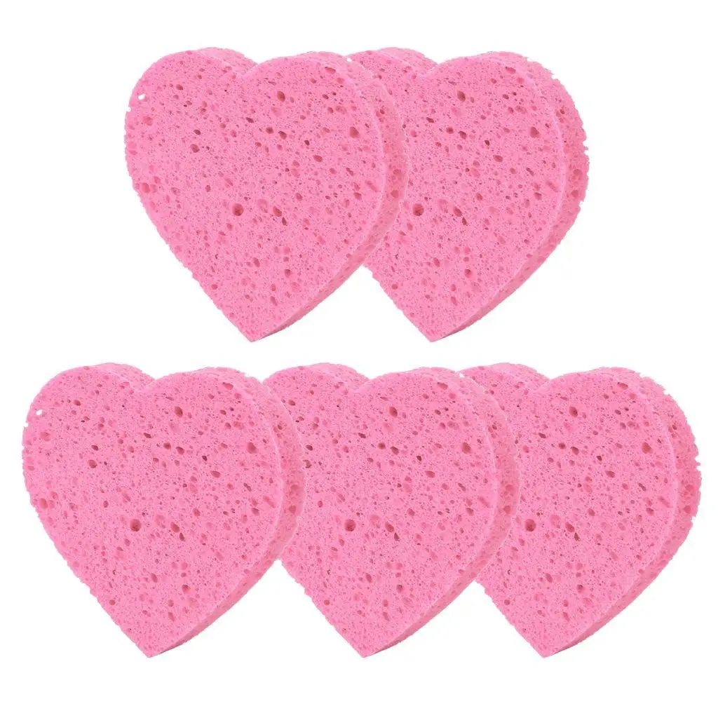 5pcs Compressed Facial Sponge Cellulose Cleansing Sponges Reusable Cosmetics Makeup Remover Pads for Neck Body