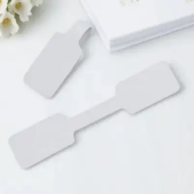 

300 шт. клейкие этикетки-наклейки, пустые водонепроницаемые ценники для ювелирных изделий, колец, ожерелья, поделки своими руками, подвесные этикетки для файлов