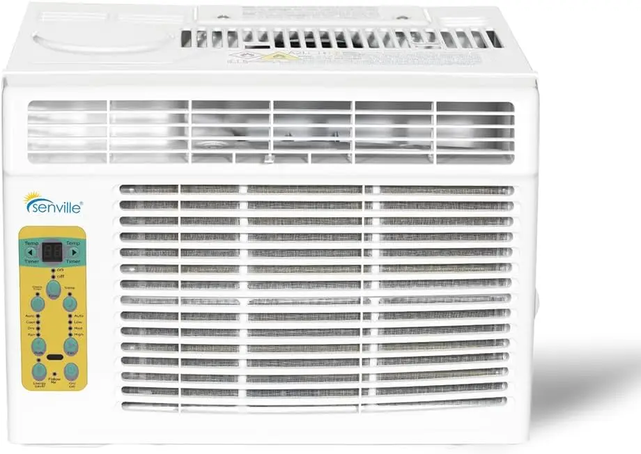 6,000 BTU Window Air Conditioner, Cools Up to 250 Sq. Ft., Easy to Use, Washable Filter