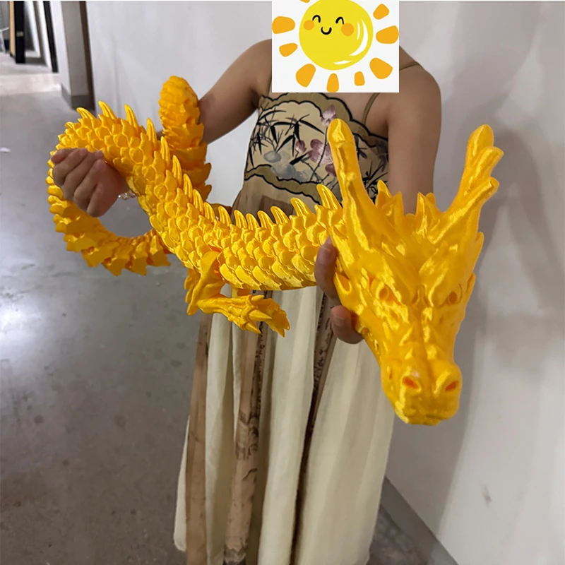 

71-Inch 3D Printed Large Chinese Dragon Model, Perfect for Halloween and Christmas Gifts, Festive Display, Decorative Figurine