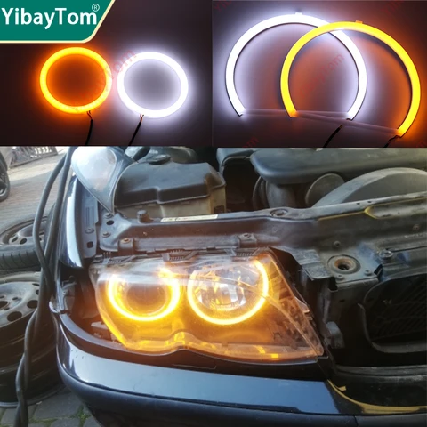Комплект Для Переоборудования Автомобильных Фар: Светодиодные Кольца SMD «Ангельские Глазки» С Переставляемыми Режимами