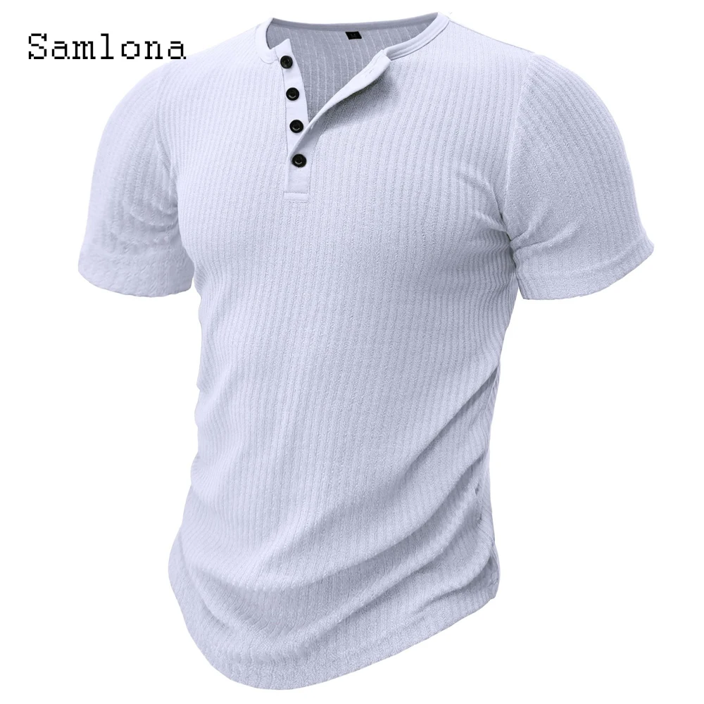 Men Fashion Skinny Tops Short Sleeve Knitted T-shirt Mens Clothing 2023 Autumn Casual Pullovers Men's Ruched Basic Tees Shirt