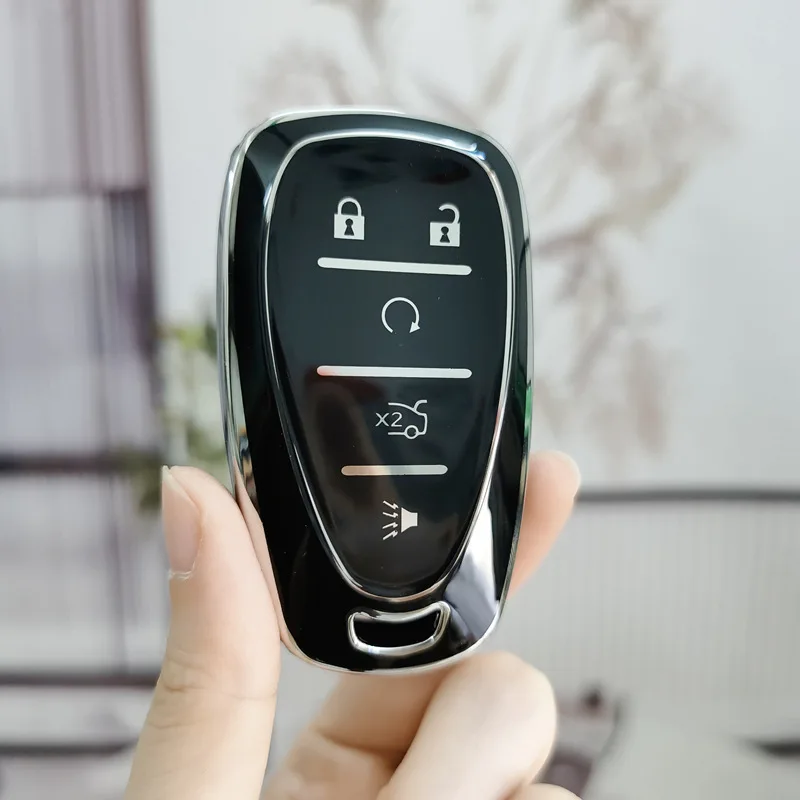 Silicone Key Fob Cover For Chevy Malibu Camaro Equinox Traverse Cruze – 5-Button