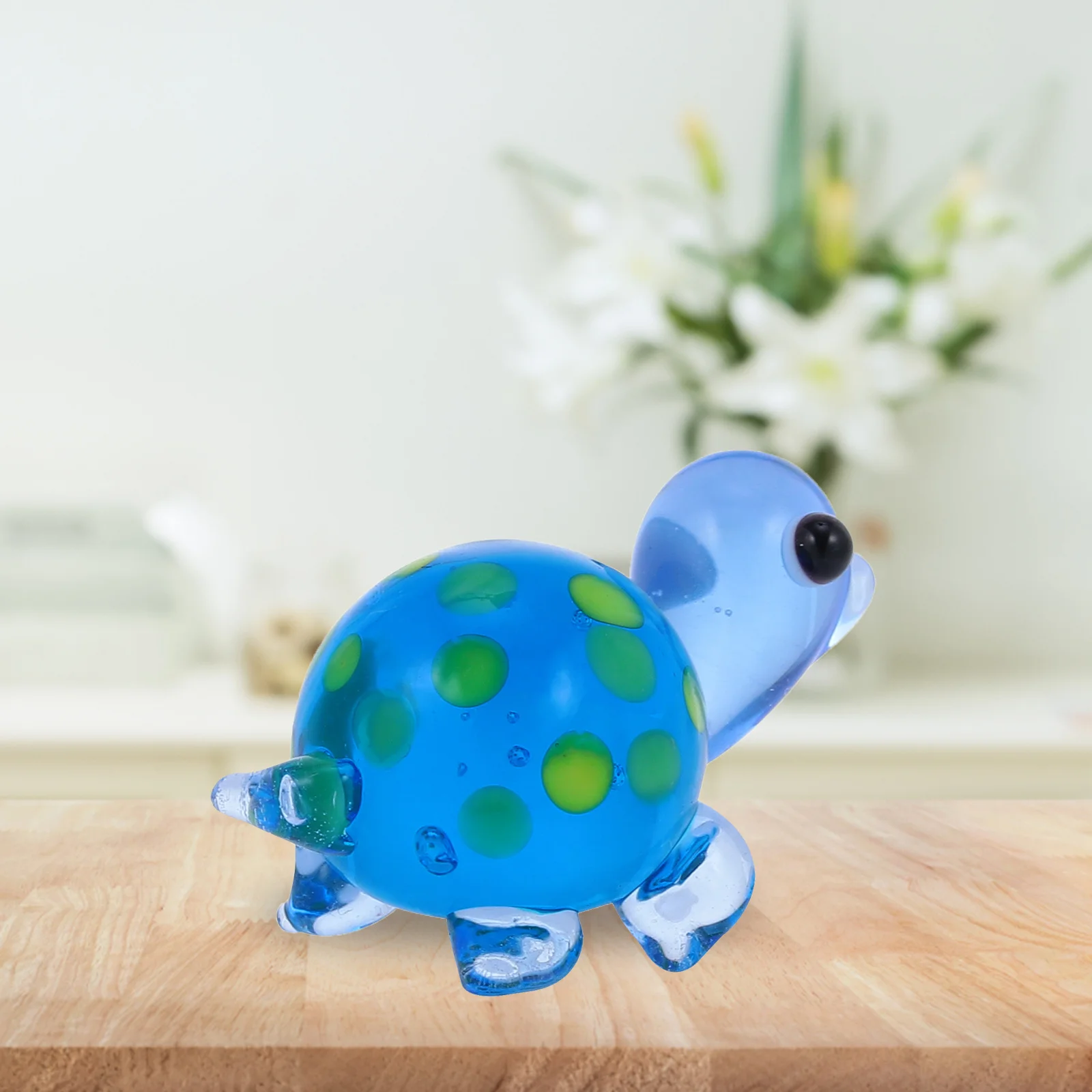 

Handmade Tiny Colorful Glass Turtle Mini Sea Turtle Micro Landscape Decor Tabletop Terrarium Succulents Ornament