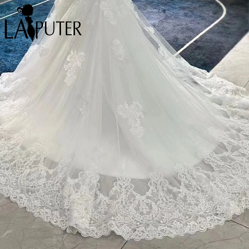 Lace Edge Long Tulle Bridal Wedding Veil Long Bride Wedding Accessories New Design 2024