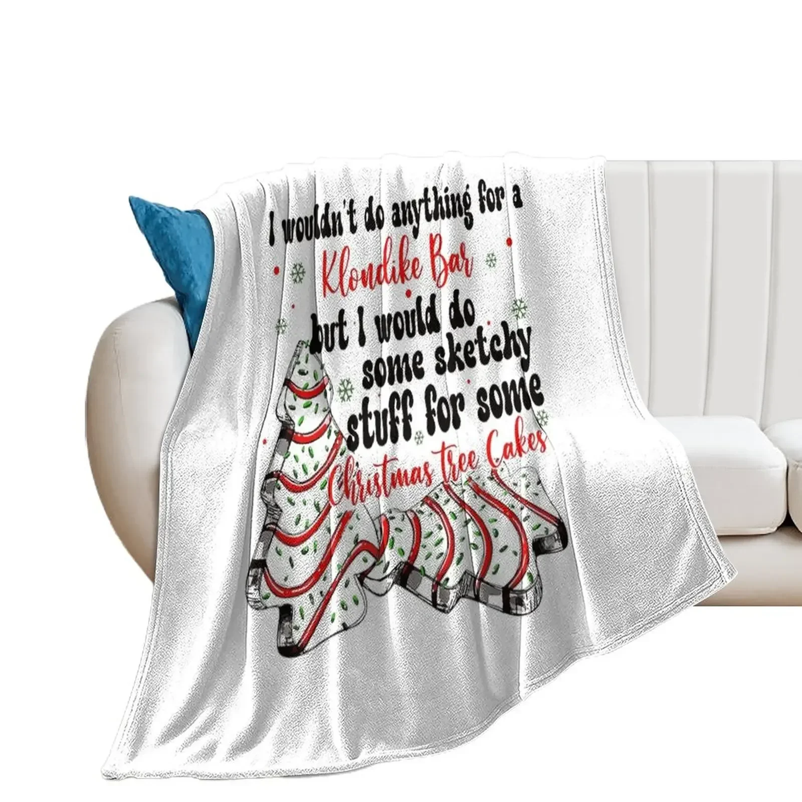 Little Debbie Holiday Cake, Little Debbie, Funny Xmas Crewneck, Christmas Tree, Tree Cake Holiday Throw Blanket Large Blankets