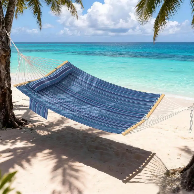 

Modern Camping Hammock with Stable Anti-Tipping Structure, Hammock for Backyards, Beaches, Poolsides, Parks & Campsites