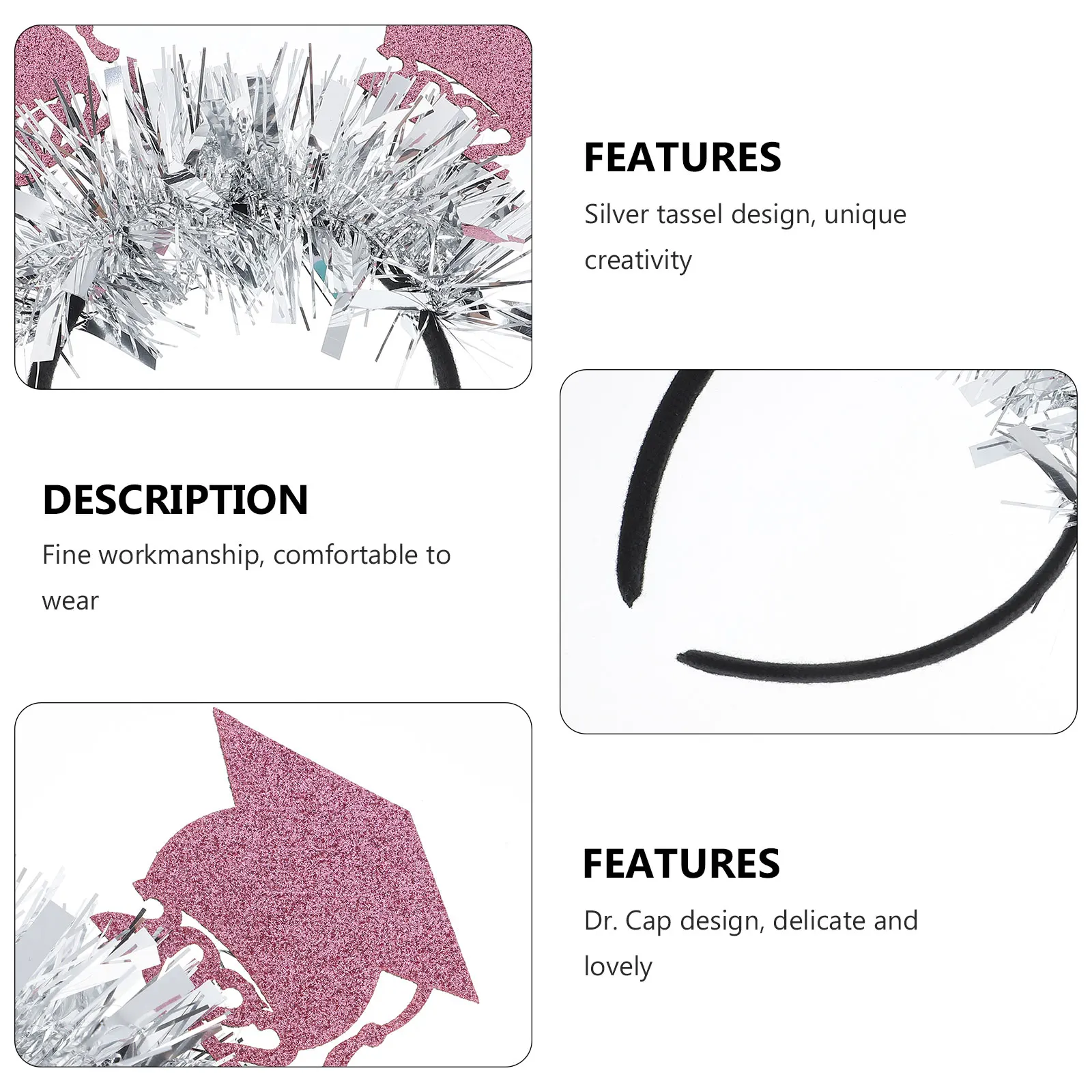 

Digital Head Hoop Graduation Hair Accessories Party Headdress Band Costume Accessory Headbands