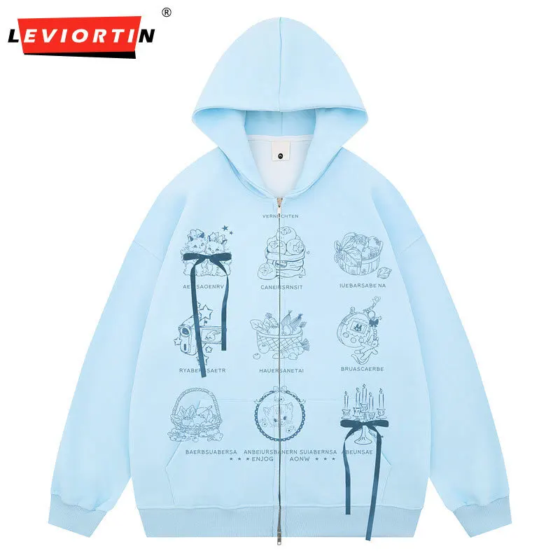 

Мужская одежда с принтом ленты-бабочки Eurowind, свободный и универсальный дизайн, весенне-осенний ленивый кардиган, толстовка с капюшоном