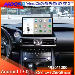Android Car Radio Player For Lexus IS 200 250 300 350 200t 300h 2013-2017 Multimedia GPS Navigation autoradio Support Carplay BT