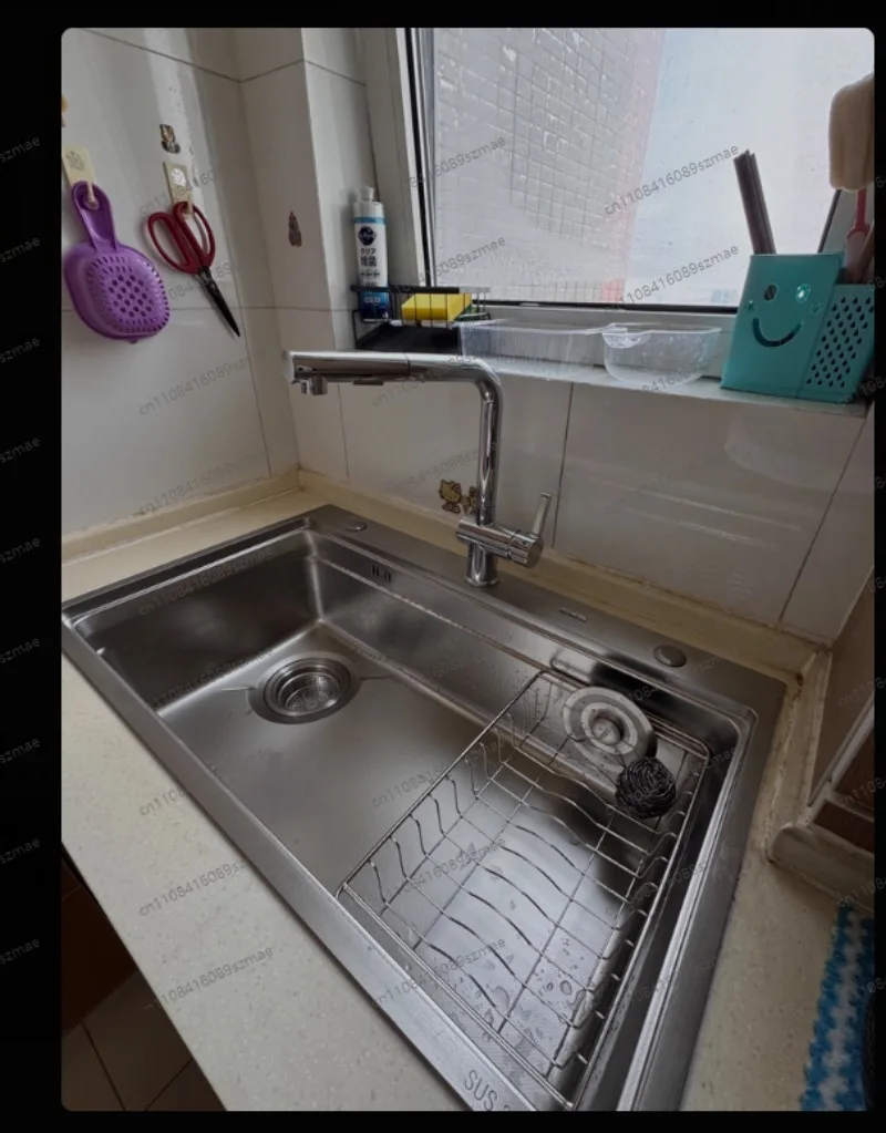 

Gold Corner Workstation Sink, 30" Brushed Stainless Steel - 16 Gauge Under-mount