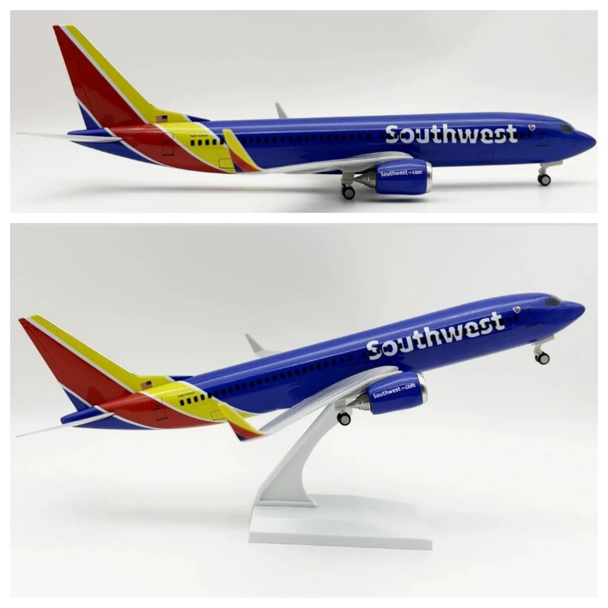 

1:130 Scale Southwest Airlines B737 Die-cast Resin Replica 30CM Airplane Model Children's Gift Boy Toys Offices Accessories