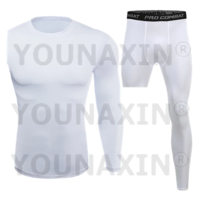 Men Base Layer One Arm Sleeve T-shirts Exercise Trousers Running Tight Sports Cropped One Leg Leggings Basketball Fitness Pants