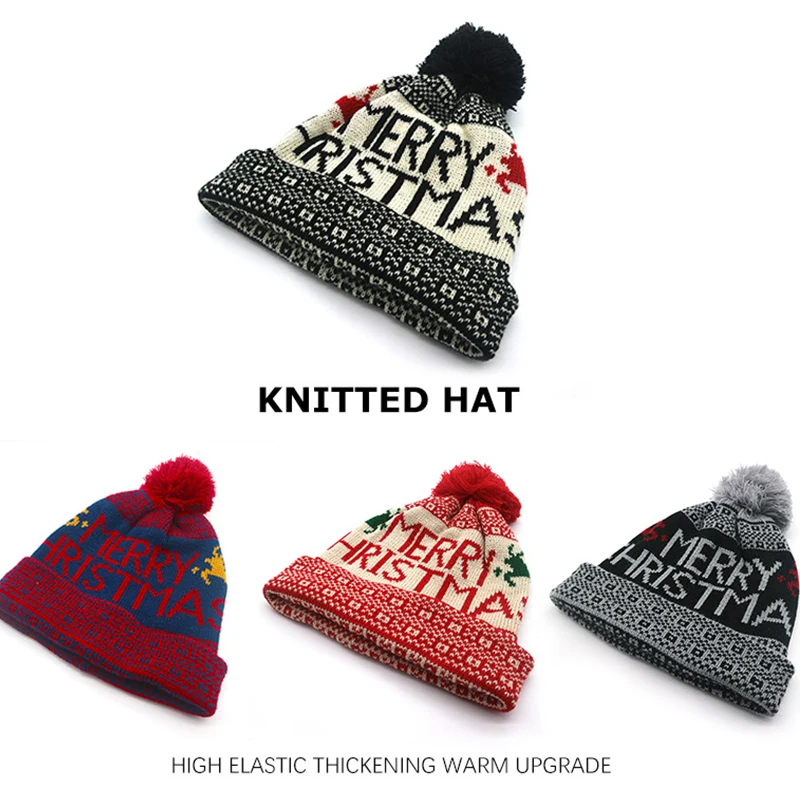 Neue Wintermode, vielseitige Weihnachtsmütze mit dicker Wärme, winddichter Outdoor-Mütze für Erwachsene