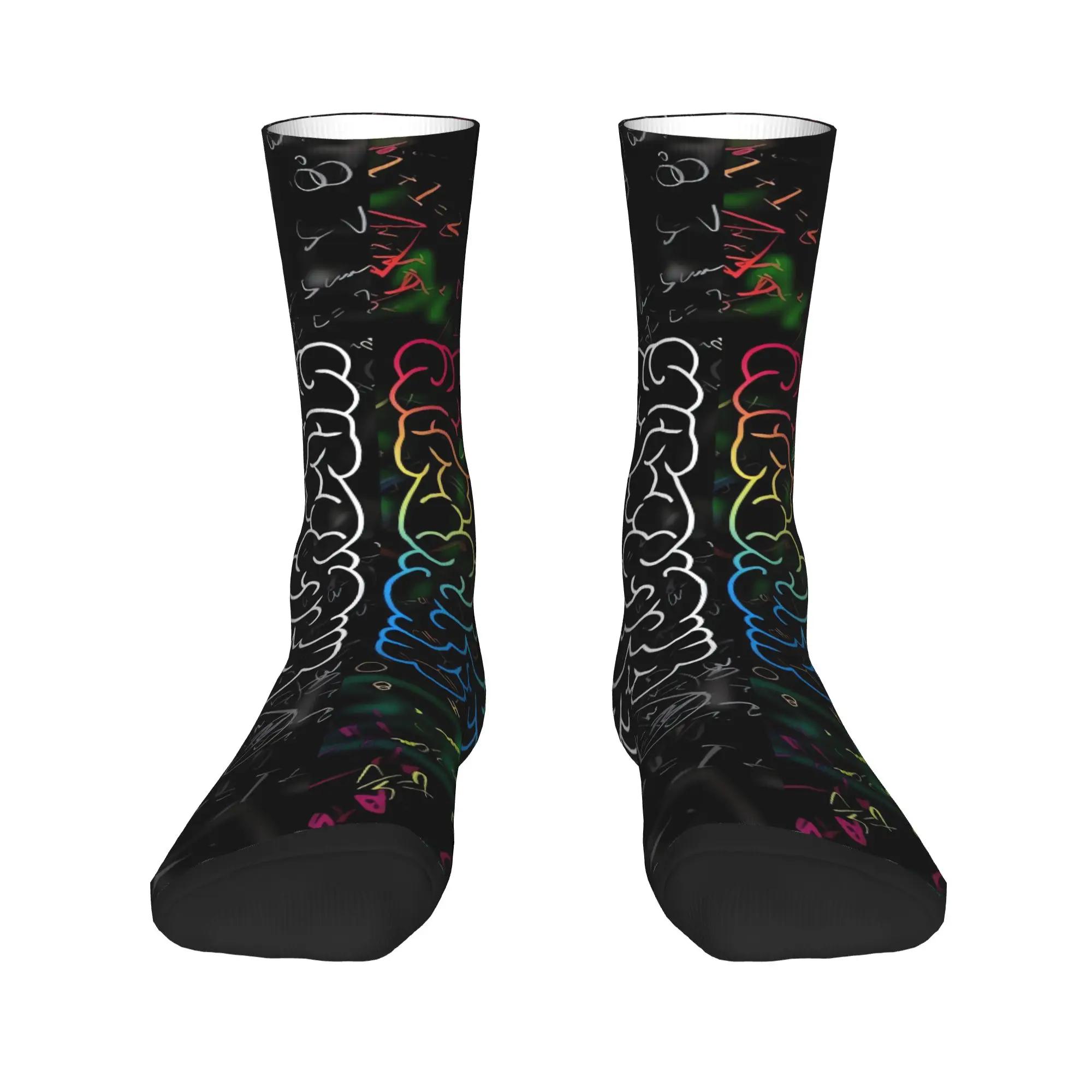 Men Socks Chemical Molecular Formula  Stockings Winter Leisure Soft Breathable Socks Graphic Outdoor Sports Anti-Slip Socks