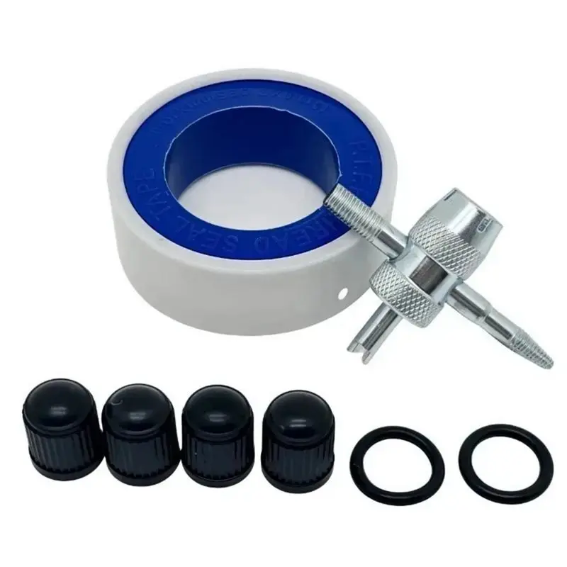 ABMH-Car Tire Inflator Digital Gauge With LED Display European Style Connector For All Vehicles Tire Pressure Monitor