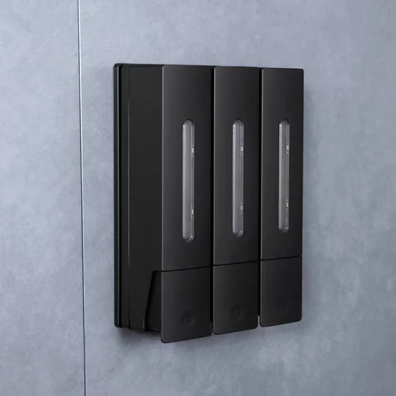 Dispensador de jabón de montaje en pared de 400Ml, dispensador Manual de Gel de ducha y champú, loción de lavado, desinfectante de manos, dispensador de Gel de ducha de cocina