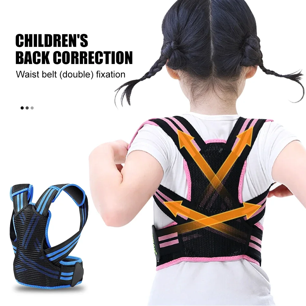 Adjustable Children Posture Corrector Back Support Belt Kid Boy Girl Orthopedic Corset Spine Back Lumbar Shoulder Braces Health