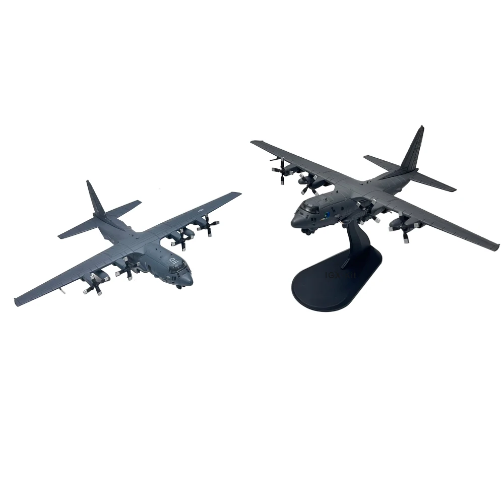 1/200 Scale AC130 Air Gunship Heavy Ground Attack Aircraft Diecast Metal Airplane Plane Model Child Collection Gift Toy