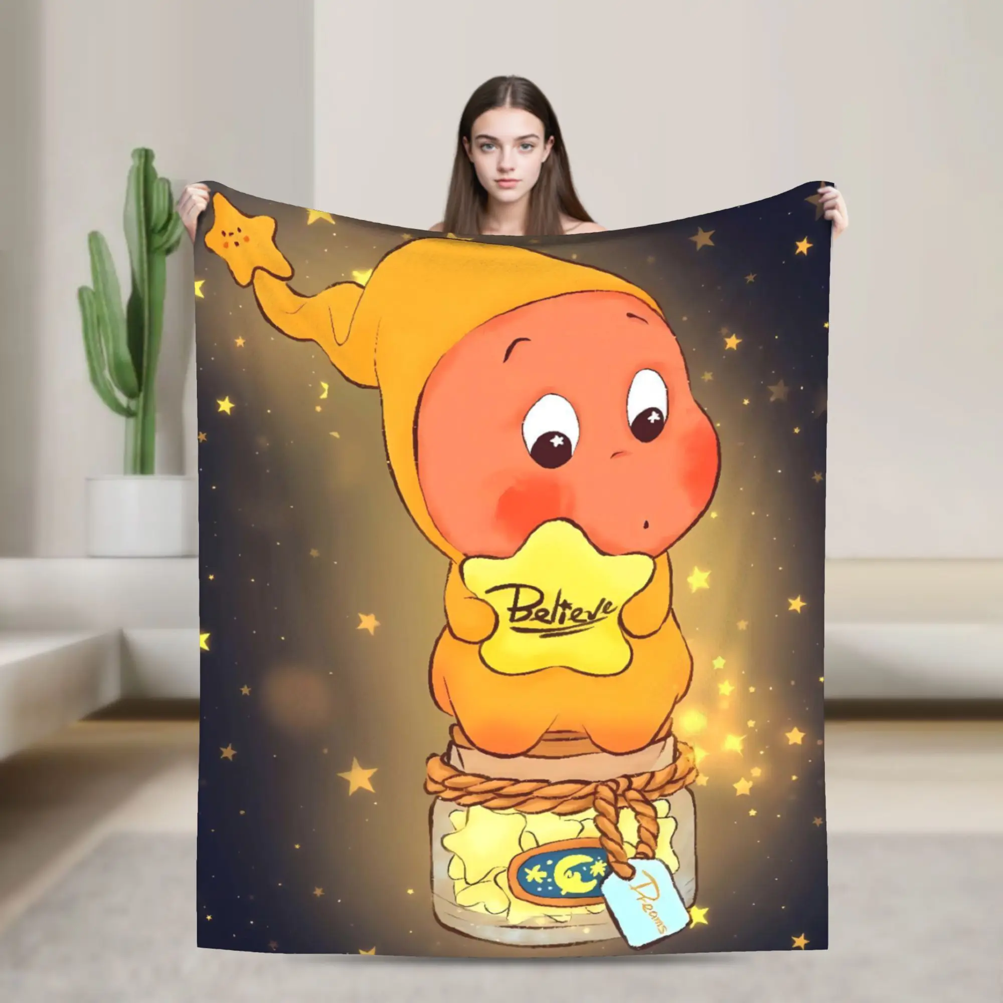 Twinkle Twinkle Believe Yourself Sweet Dream Plush Blanket Children  Flannel Bedding Throws Soft Warm Design Quality Bedspread