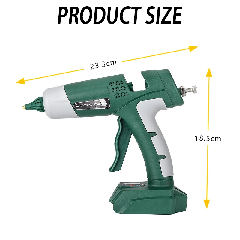 Imagem -06 - Recarregável sem Fio Hot Melt Glue Gun com Varas Home Faça Você Mesmo Repair Tool Makita Dewalt Milwaukee Bosch Bateria 18v