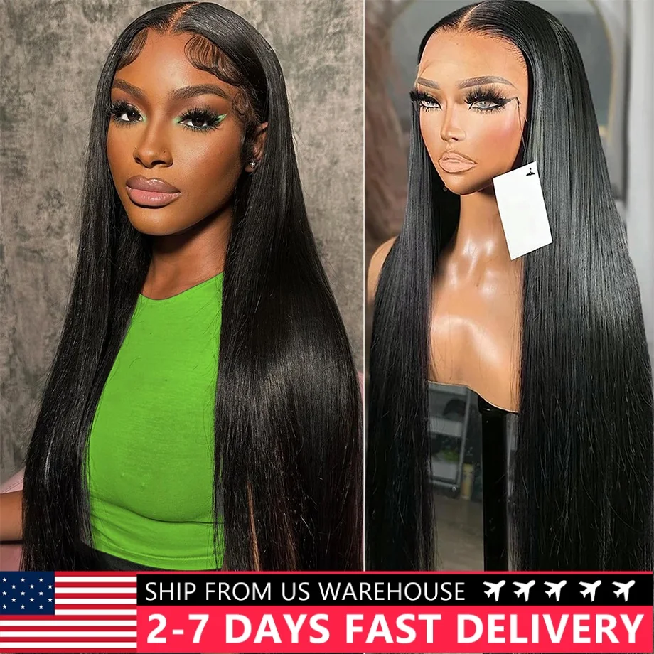 30Inch Bone Straight HD Transparent 13x6 Lace Front Human Hair Wigs Remy Raw Indian 13x4 Lace Frontal Wig For Women Closure Wig