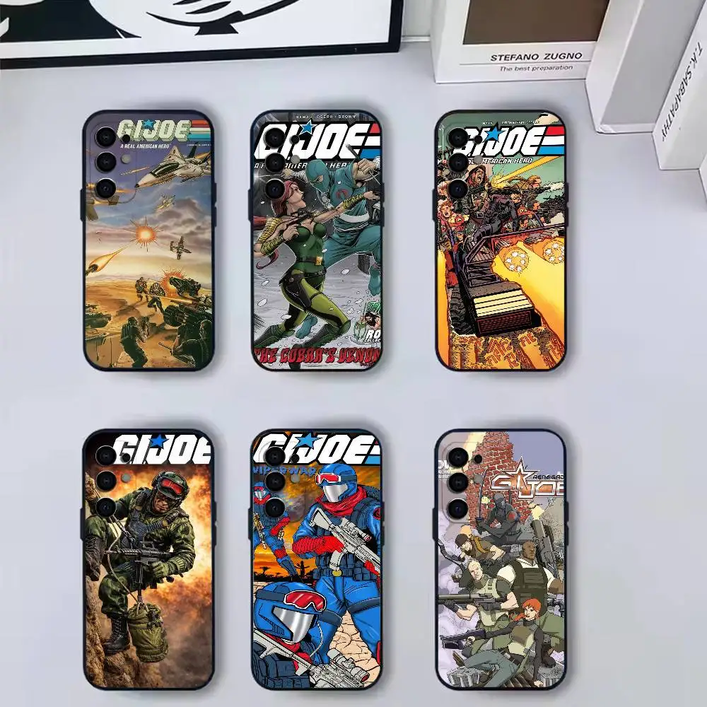 C-Cartoon GJ-G.I. Joe-OE  Phone Case For Samsung S 25,24,23,22,30,21,10,9,Ultra,Plus,Lite,FE,4,5 G Soft Black Case