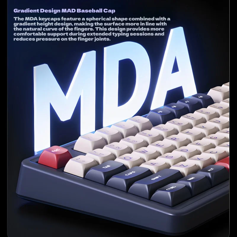 Ausdom H98 Wireless Mechanical Keyboard Customization Three-Mode Connection E-Sports Games Office Work Low Latency Rgb Gift