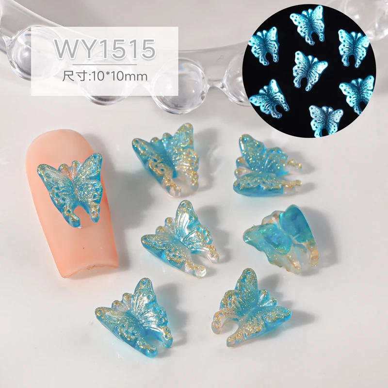 nail art decorations charms butterfly accessories  kawaii  nail supplies ongles  nails art  halloween  kit 3d bow strass parts