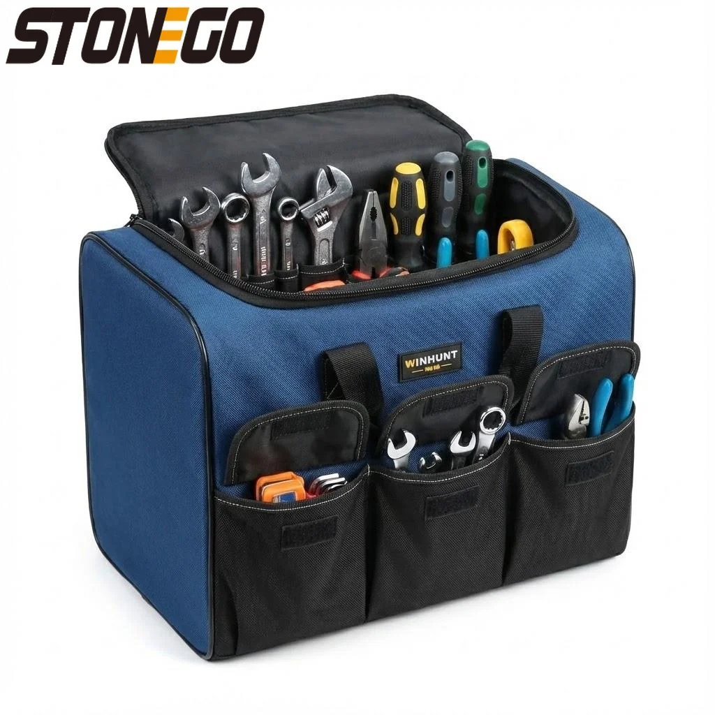 

Сверхмощный органайзер для сумки для инструментов с усиленным дном и несколькими отделениями для строительных инструментов