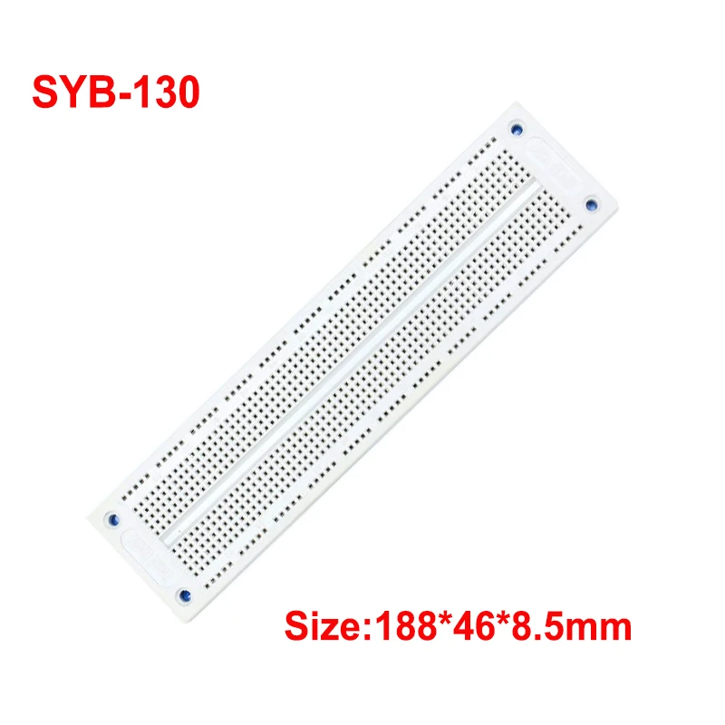 Breadboard SYB-130 18.8CM*4.6CM*0.85CM Experimental Test Bread Board Universal Plate Power Module Electronic Component DIY