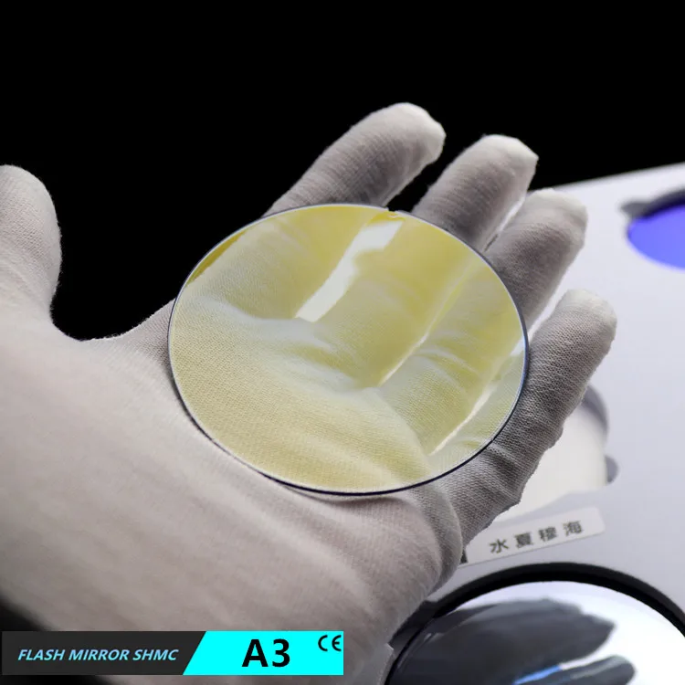 

EXIA A3 Sunglasses Lenses Gold Mirror Colors Gradient Blue Flat Curve 0 Lens Anti-Reflective HMC UV400