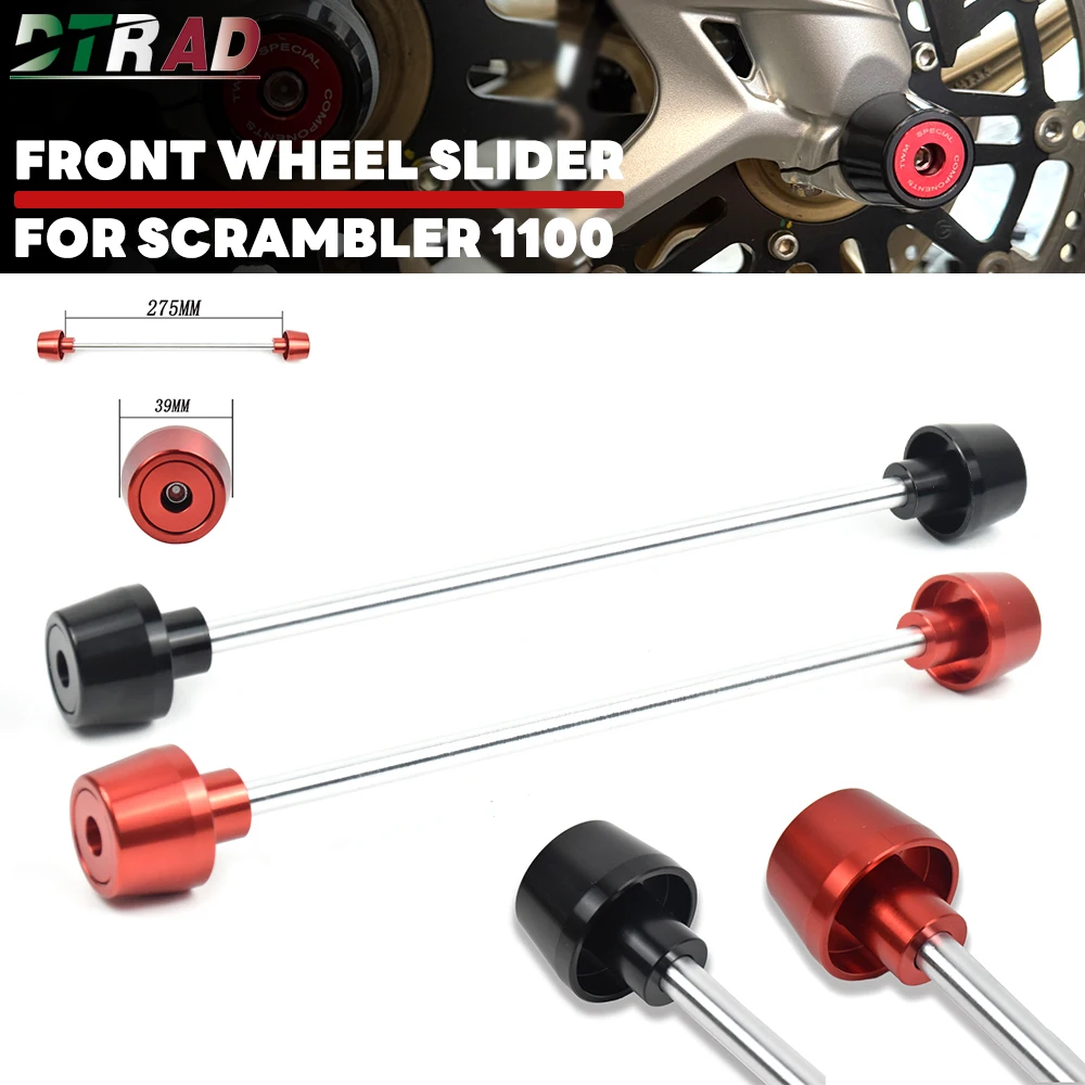 

NEW For DUCATI SCRAMBLER 1100 2018-2024 Streetfighter 1098 S CNC Aluminum Front Wheel Axles Crash Sliders Guards Fork Protectors